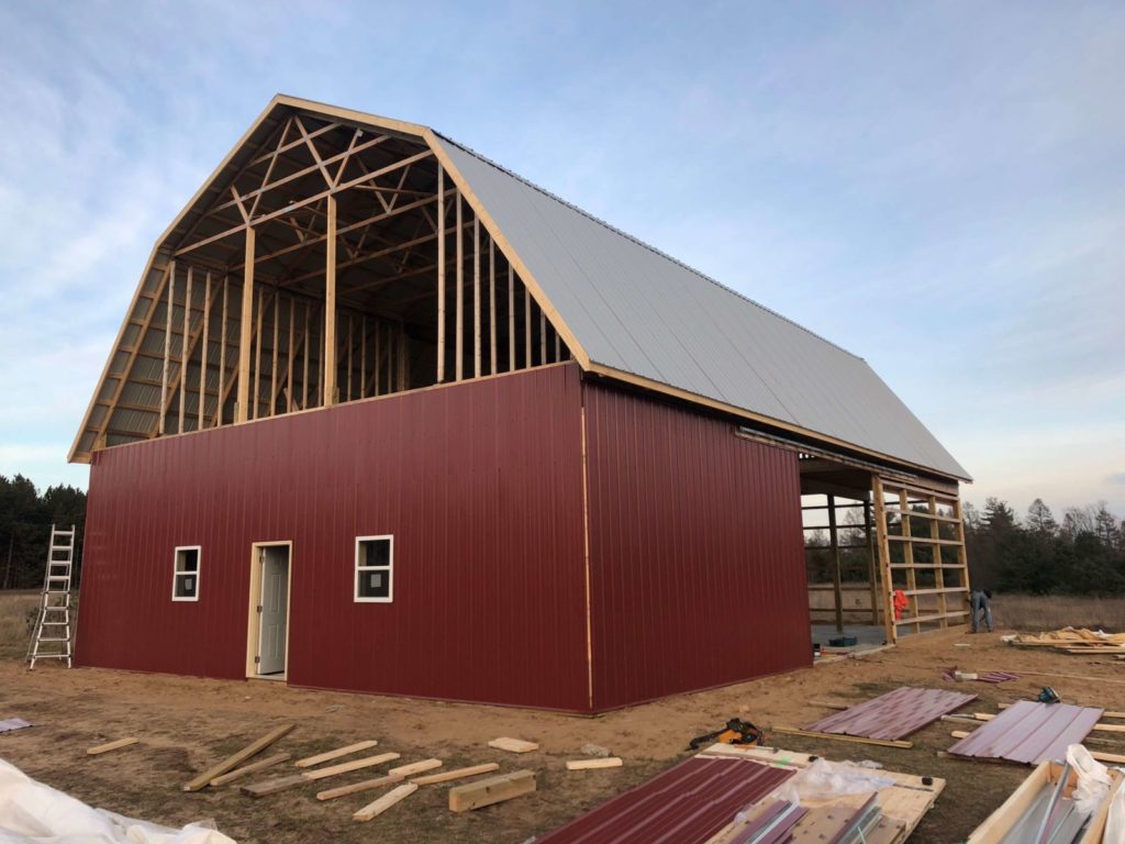 Red Barn in Progress