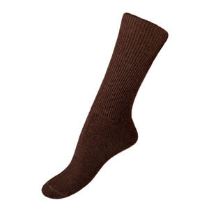 Brown Alpaca Dress Sock