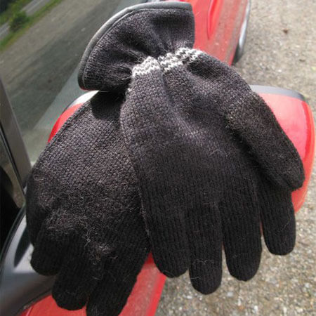 Black Alpaca Driving Gloves