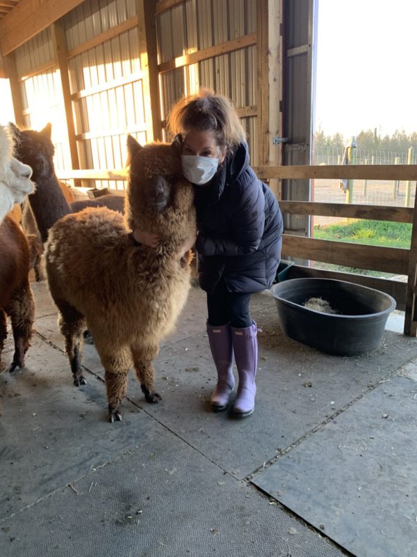 Me and Nibbler Before Shearing