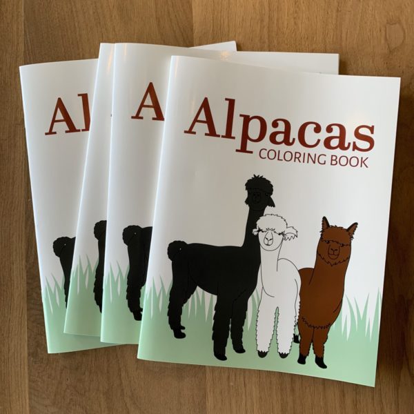 Alpaca Coloring Book Cover