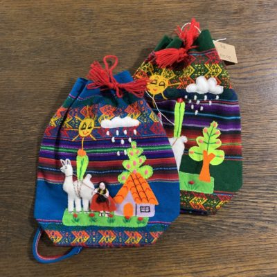 Kids Backpack With Alpaca Decorations
