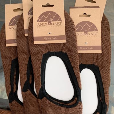 Alpaca Ballet Socks in Brown