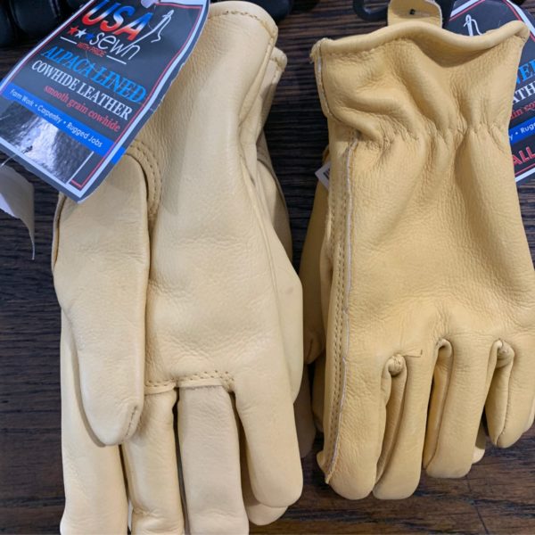 Alpaca Lined Cowhide Leather Gloves