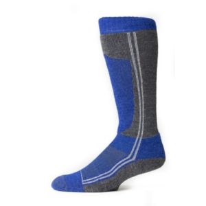 EA Ski Socks in Blue and Grey