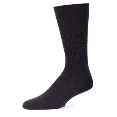 EA Black Alpaca Dress Socks