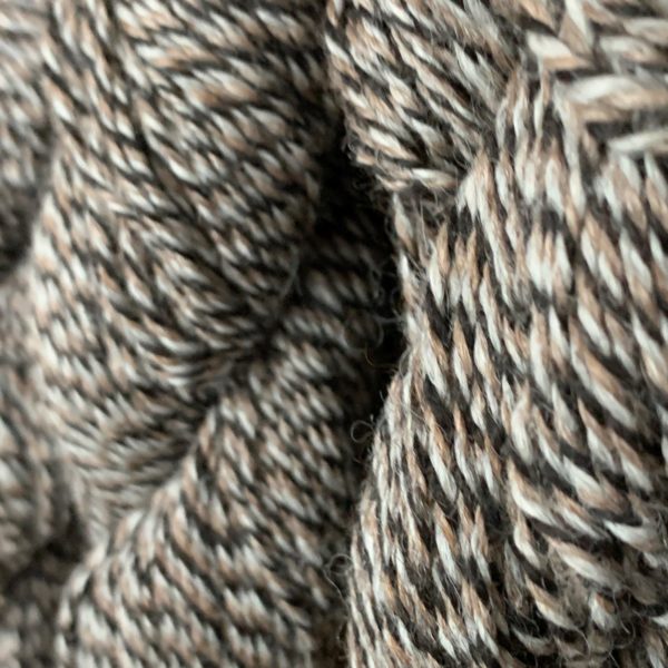 100% Alpaca Yarn in Black Rose Grey and Silver Grey Tweed