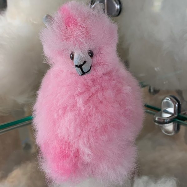 Mini Plush Alpacas - Baby Pink