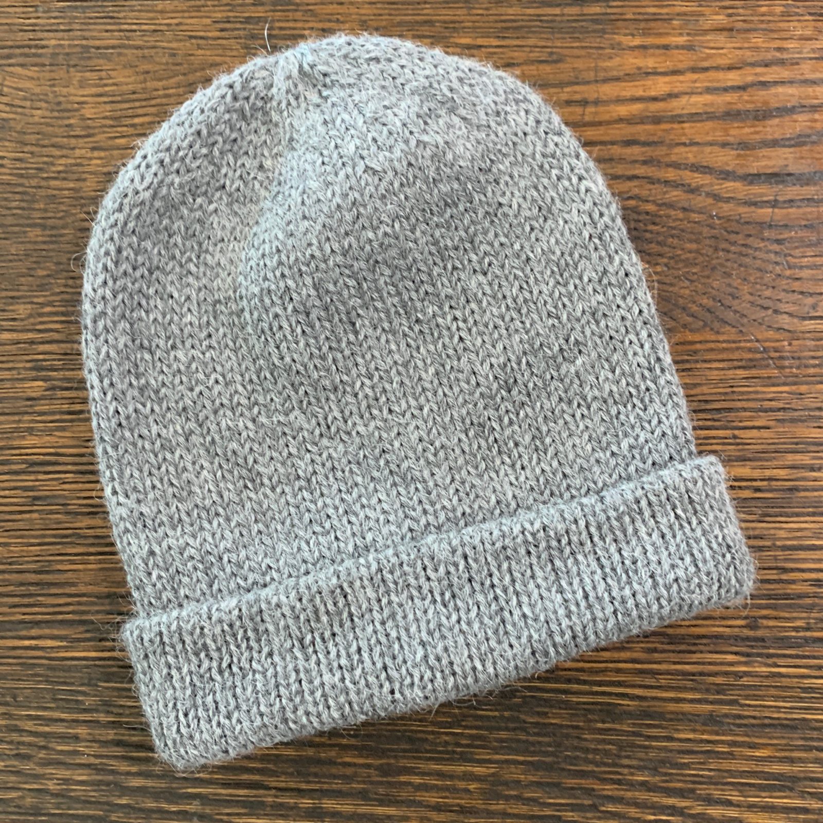 Fisherman Knit Hat in 100% Alpaca