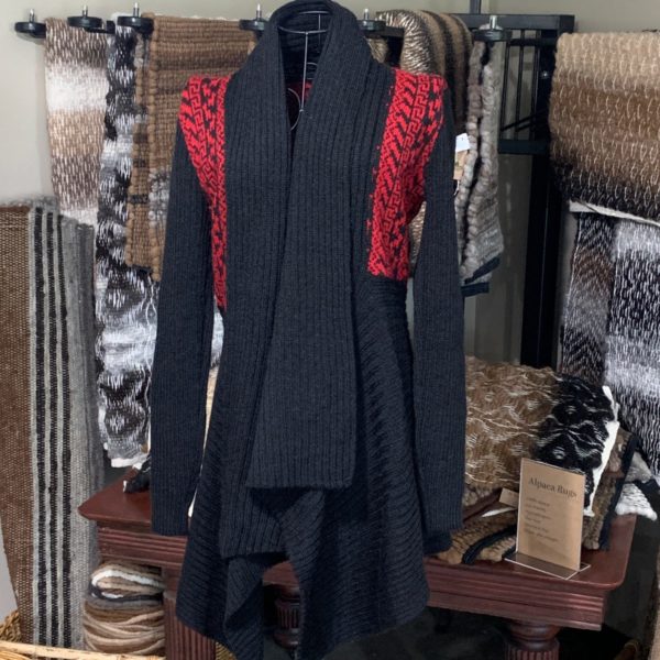 Long Alpaca Sweater With Design