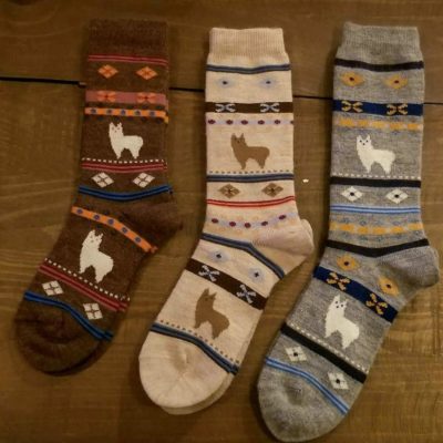 CAP Alpaca Walking Socks in Brown