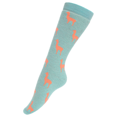 Alpaquita Unisex Socks in Blue & Melon