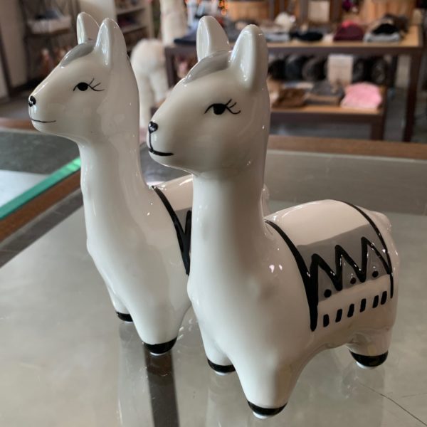 White Alpaca Figurines