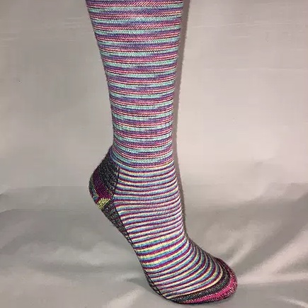 Purple Knee High Compression Socks