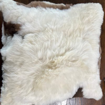 19" x 19" Marble Baby Alpaca Fur Pillow