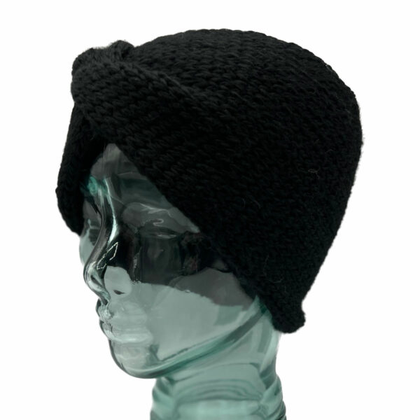 Black 7 Inch Alpaca Headband