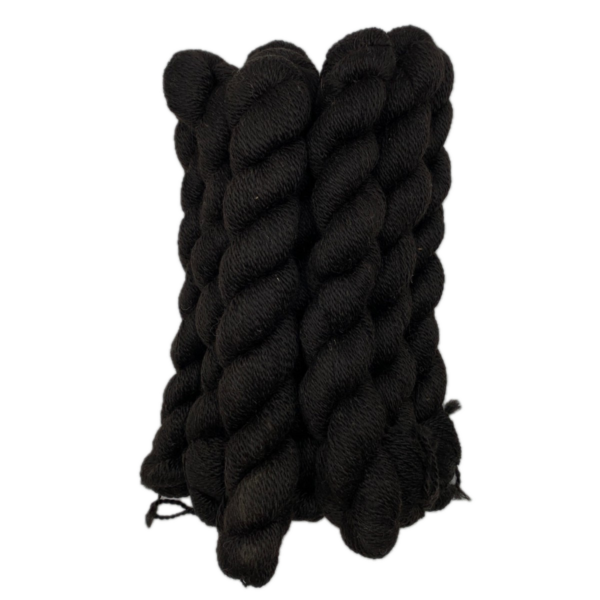 True Black Baby Alpaca Yarn