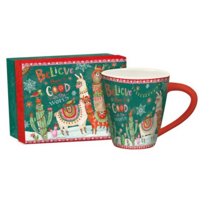 Llama Christmas Mug and Box