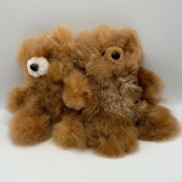 10" Medium Fawn Teddy Bear Made From Baby Alpaca
