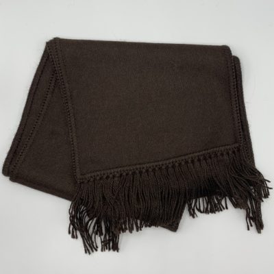 Brown Woven Alpaca Scarf