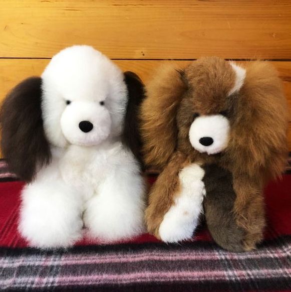 Stuffed Puppy Made from Baby Alpaca