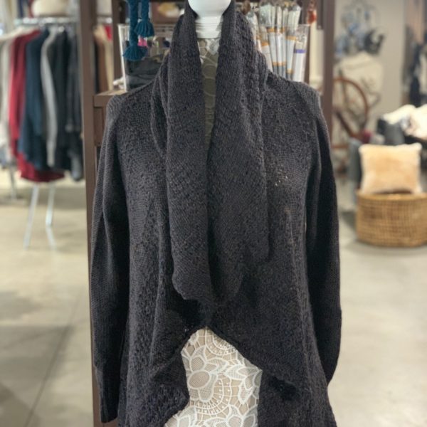 Cloe Alpaca Sweater in Brown Melange