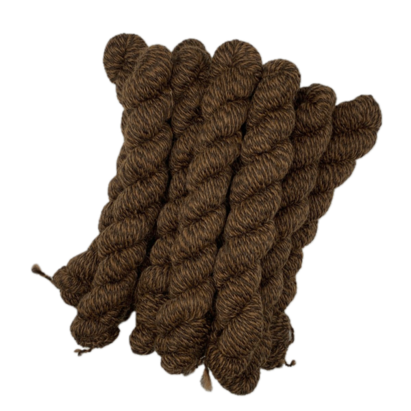 Black & Brown Barber Pole Royal Alpaca Yarn