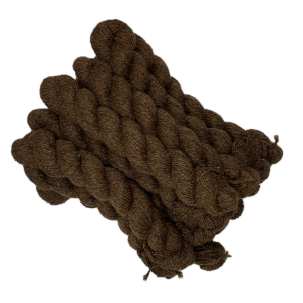 Black & Brown Tweed Worsted Yarn in Royal Alpaca