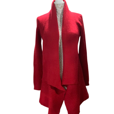 Long Alpaca Sweater in Red