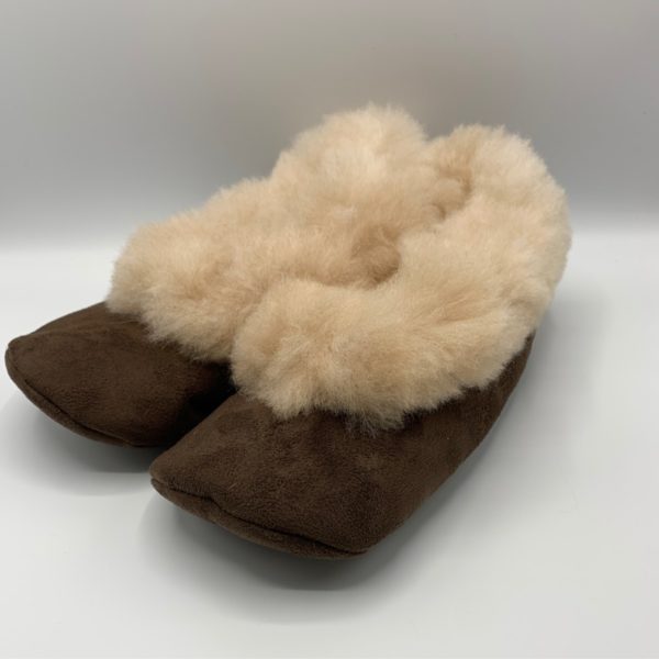Unisex Alpaca Fur Slippers in Large