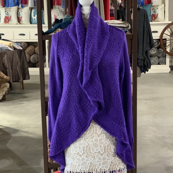 Cloe Alpaca Sweater in Purple