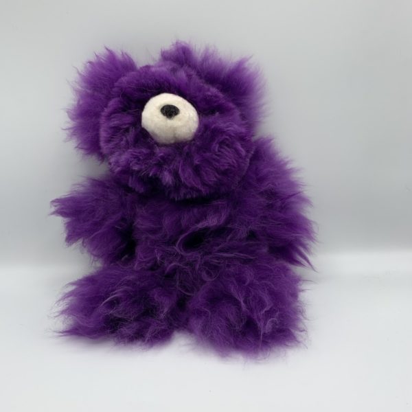 12" Baby Alpaca Teddy Bears in Purple