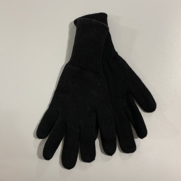 Reversible Baby Alpaca Gloves in Black