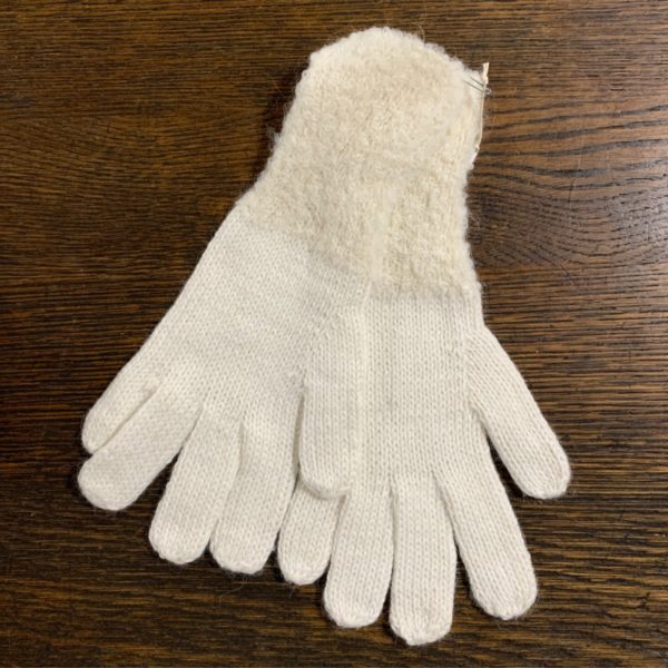 Handmade Alpaca Gloves in White