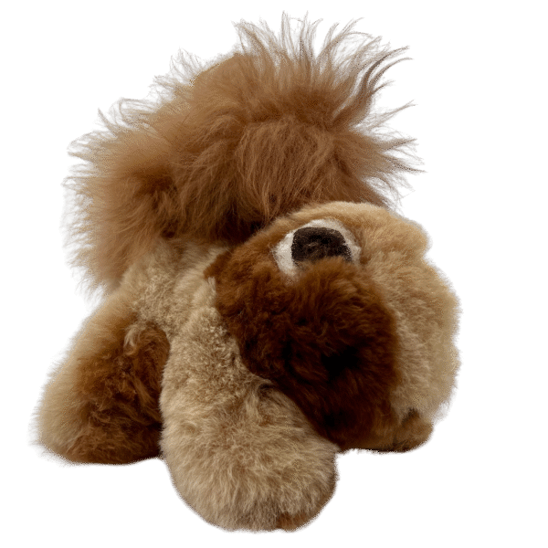 Stuffed Squirrel in Multi-color Baby Alpaca Fur