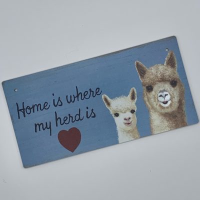 Home is Where My Herd Is Sign