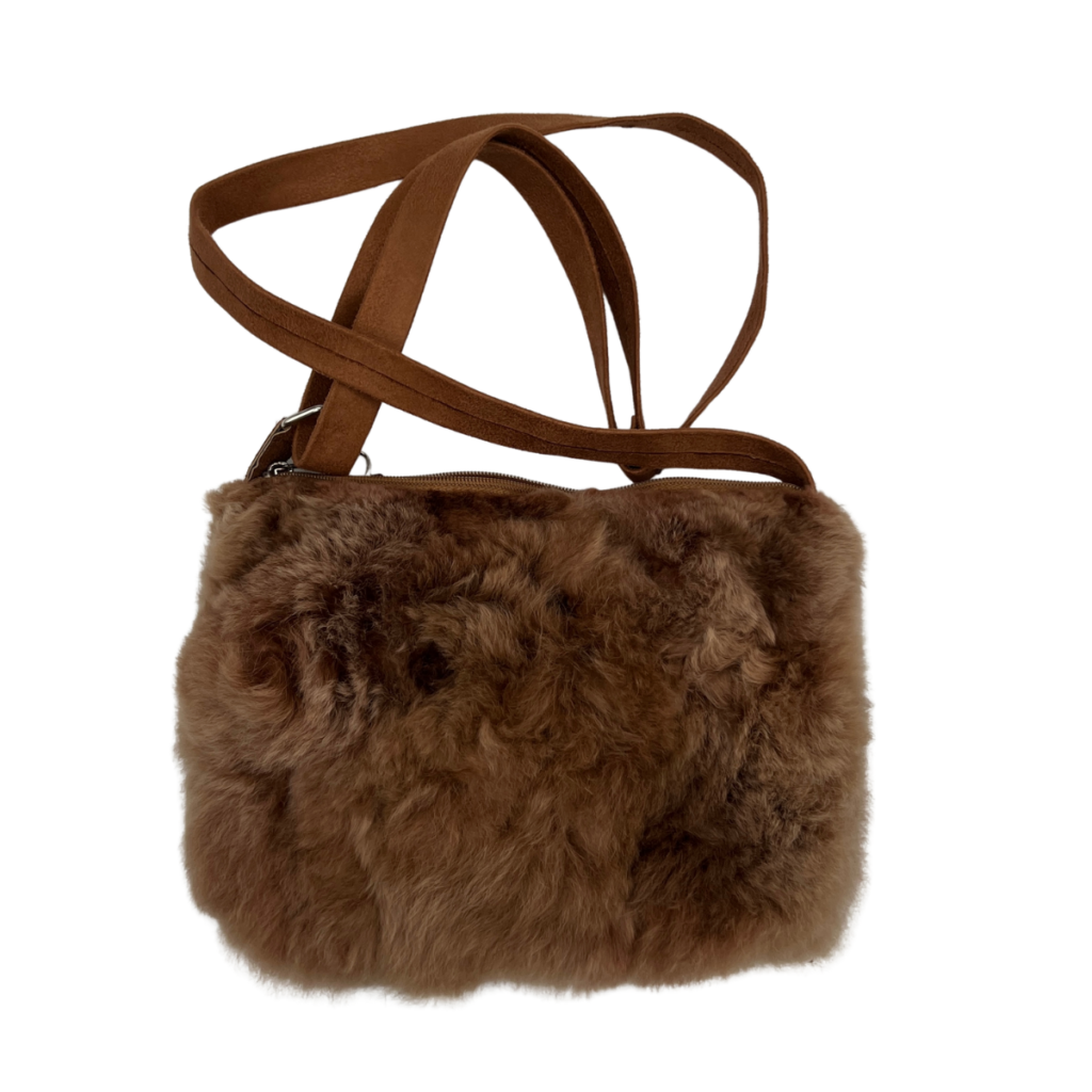 Solid Baby Alpaca Fur Purse