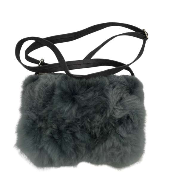 Alpaca Fur Purse in Grey