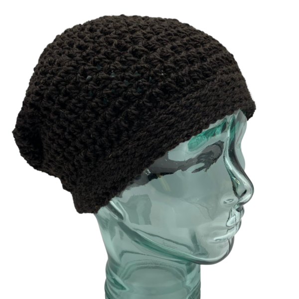 Petiti Black Alpaca Slouch Hat