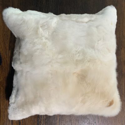 Beige Baby Alpaca Fur Pillow - 19"x19"