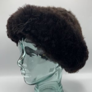 Bay Black Baby Alpaca Fur Hat