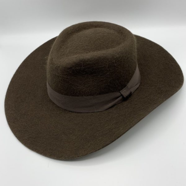 Dark Brown High Profile Felt Alpaca Hat