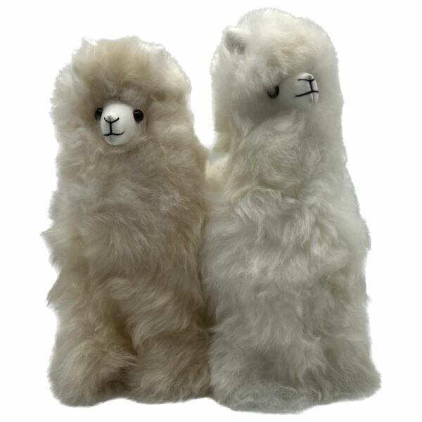 10″ Stuffed Alpaca in Beige or White
