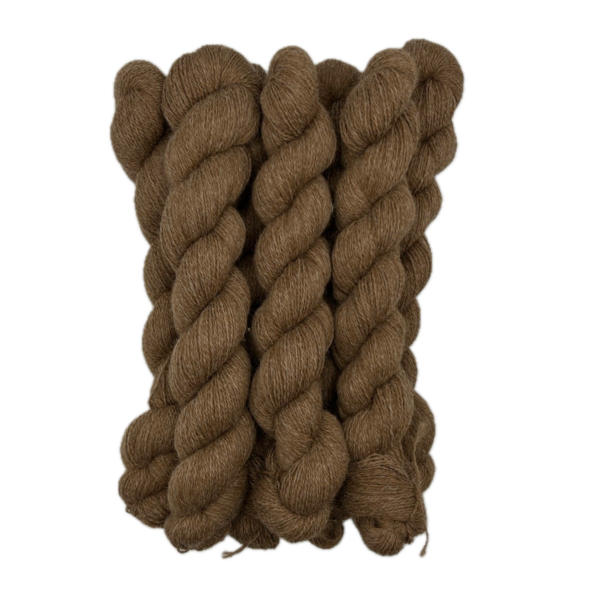 2-Ply Fingering Alpaca Yarn in Rose Grey
