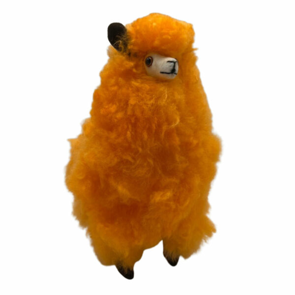8″ Orange Fur Alpaca