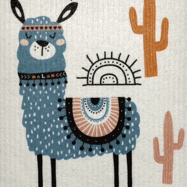 Blue Alpaca Swedish Dishcloth