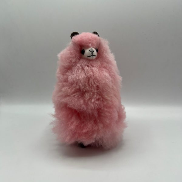 8" Light Pink Fur Alpaca