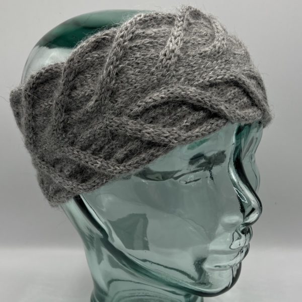 Olivia Light Grey Alpaca Headband