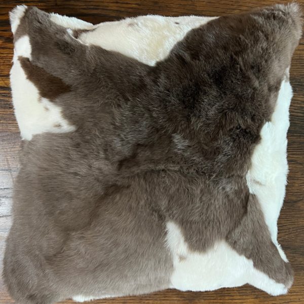 19" x 19" Marble Baby Alpaca Fur Pillow