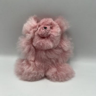 7" Baby Alpaca Teddy Bear in Light Pink